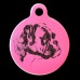 Boxer Natural Ear Engraved 31mm Large Round Pet Dog ID Tag
